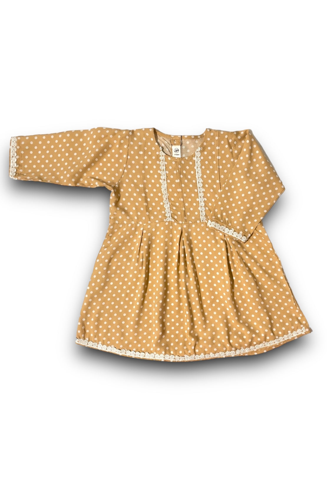 Sand Brown Polka Dots Kurti