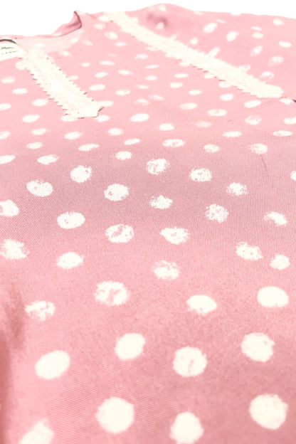 Pink Polka Dots Kurti