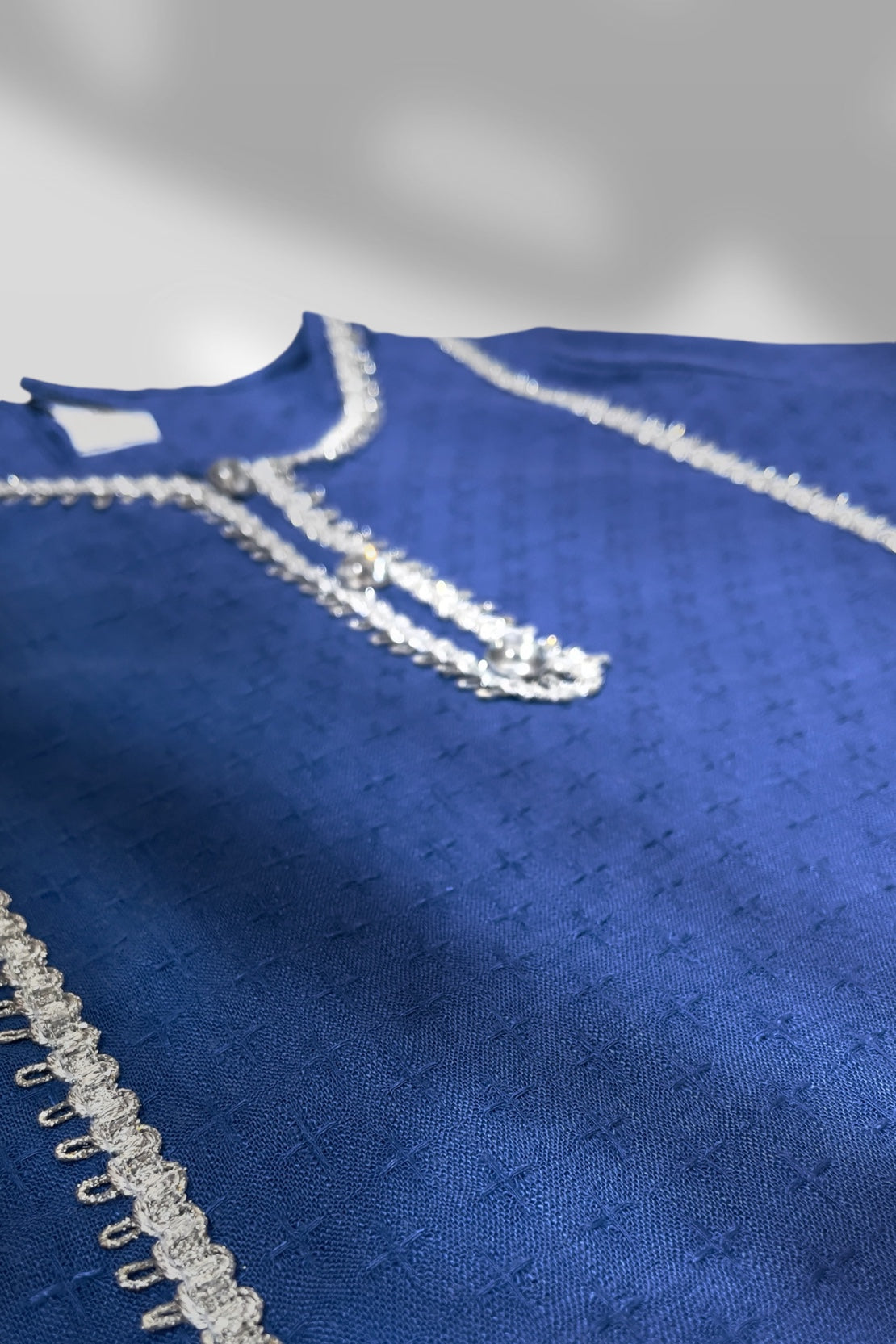 Royal Blue Zari Kurti