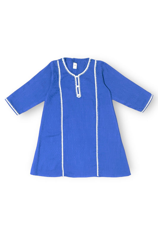 Royal Blue Zari Kurti